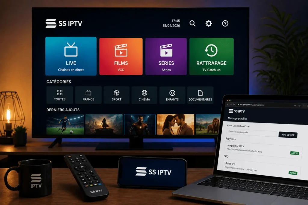 iptv ss application interface installation smart tv playlist m3u